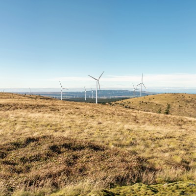 Photo of windturbines