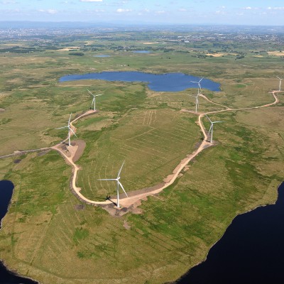 Aerial view of Whitelees area