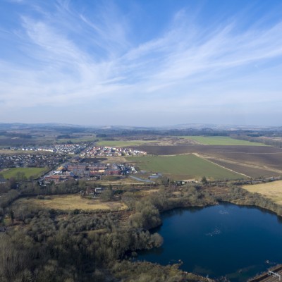 Aerial photograph of area